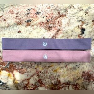 Lululemon head band pack- Pink and Purple